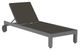 Sunset West Redondo Dark Gray/Slate Fabric/Metal Outdoor Chaise-0