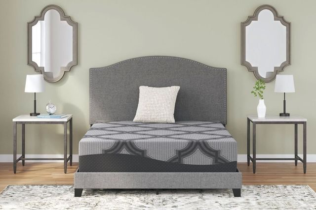 Sierra Sleep® by Ashley® Hybrid Gray Queen Mattress Set-3