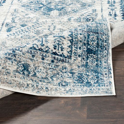 Surya Monte Carlo Sky Blue 5' Square Rug-4