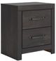 Signature Design by Ashley® Hollivern Dark Gray Nightstand-0