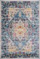 Cosmos Carpets Valencia II 7200 Blue/Yellow 6'6" x 9'6" Area Rug-0