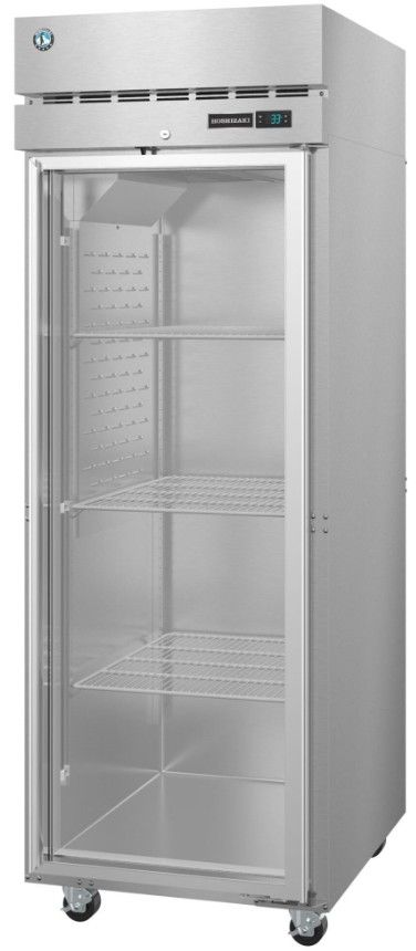 Hoshizaki Steelheart® 23.1 Cu. Ft. Stainless Steel Upright Freezer with Full Glass Door and Lock-2