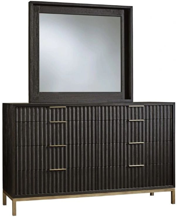 Modus Furniture Kentifield Black Drifted Oak Dresser-2