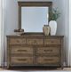 Liberty Furniture Carolina Park Amber Brown Dresser and Mirror-1