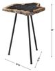 Uttermost® Mircea Natural Accent Table with Aged Black Base-2