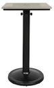 CabanaCoast® Customizable Skye Aluminum/Wooden 24" Outdoor Square Pedestal Bar Table-1