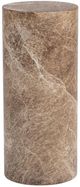 Classic Home Norfolk Brown/Ivory Medium Round Display Pedestal-0