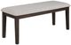 Crown Mark Wagner Brown/Gray Dining Bench-0