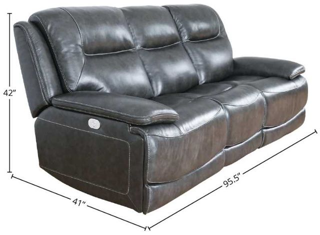 Parker House® Colossus Napoli Gray 96" Power Reclining Sofa-1