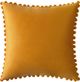 Livia Pom Pom Yellow Decorative Pillow-0