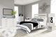 Signature Design by Ashley® Flannia 4-Piece White Full Platform Bed Set-4