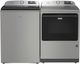 Maytag® Pet Pro Classic Silver Top Load Washer & Electric Dryer Laundry Pair-0