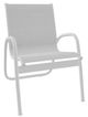 Telescope Casual Gardenella Abalone/White Aluminum/Fabric Outdoor Sling Stacking Arm Chair-0