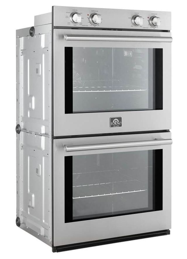 FORNO® Vomero 30" Stainless Steel Double Electric Wall Oven-3