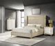 Coaster® Lucia 3-Piece Beige/White Queen Upholstered Panel Bedroom Set-1