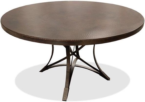 Riverside Furniture Laredo Aged Copper Round Dining Table-0