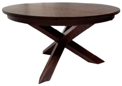 Members Amish Customizable Heritage Woodcrafters Jax 48" x 48" Single Pedestal Dining Table-0