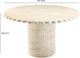 TOV Furniture Blossom Travertine Indoor/Outdoor Round Dining Table-2