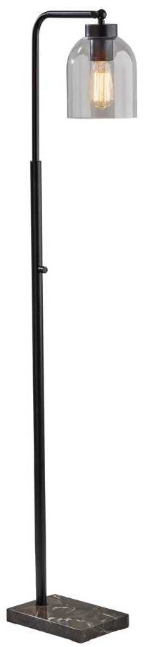 Adesso® Bristol Brown Floor Lamp-0