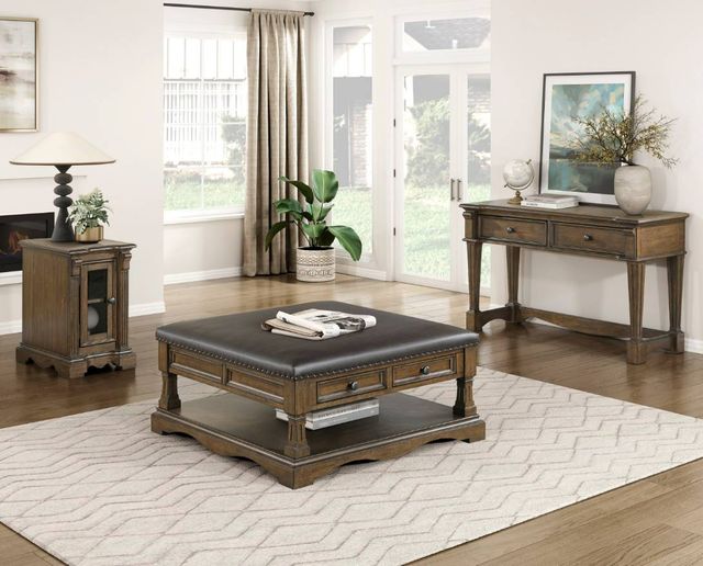Homelegance® Rochester Brown Chairside Table-1