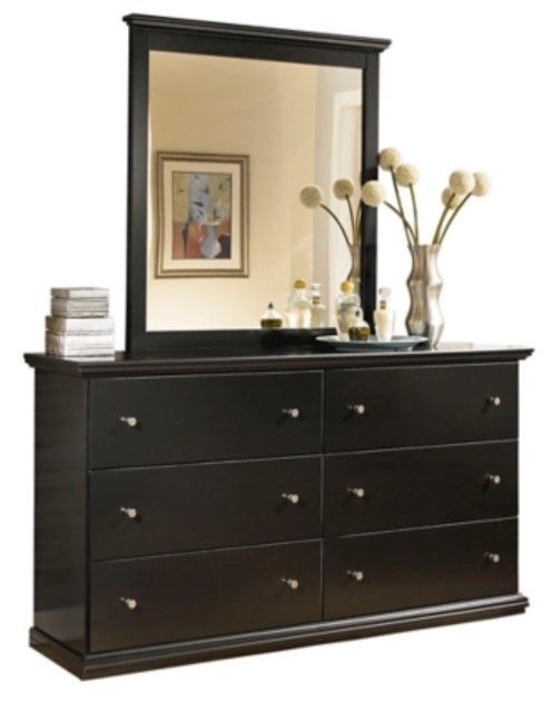 Signature Design by Ashley® Maribel 5-Piece Black Queen or Full Panel Headboard Bedroom Set-2