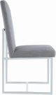 Coaster® Mackinnon 2-Piece Grey/Chrome Upholstered Side Chairs-2