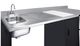 Summit® 72" Black/Stainless Steel Barrier-Free All-In-One Kitchenette-4