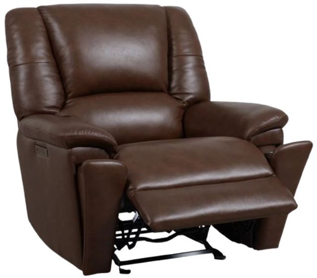 Flexsteel® Meet Your Perfect Match Plush Tavern Brown Power Gliding Recliner with Power Headrest and Lumbar-3