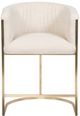 Vanguard® Furniture Vanguard Skye Jake Ivory/Satin Brass Counter Stool-0