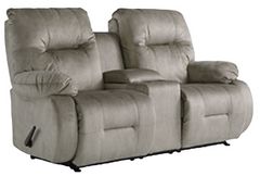 Best® Home Furnishings Customizable Brinley Reclining Space Saver® Loveseat with Console