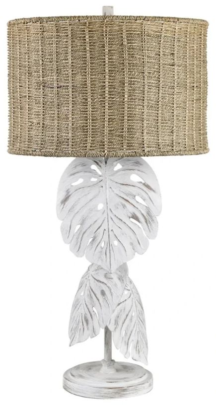 Crestview Collection Palm Shores White Table Lamp-0
