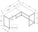 Monarch Specialties Inc. White Computer Desk-3