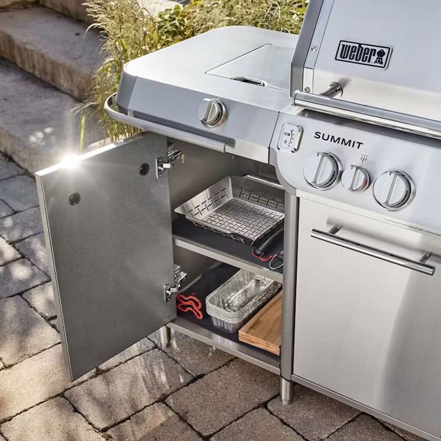 Weber® GC38 S 5-BUrner Stainless Steel Freestanding Natural Gas Grill-4