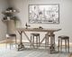 Emerald Home Benton Pecan Brown Trestle Bar Table-1