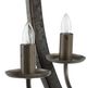 A & B Home Malin Gray Iron Vintage 4-Light Chandelier-4