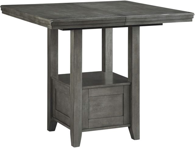 Signature Design by Ashley® Hallanden Antiqued Gray Counter Dining Table-2