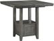 Signature Design by Ashley® Hallanden Antiqued Gray Counter Dining Table-2
