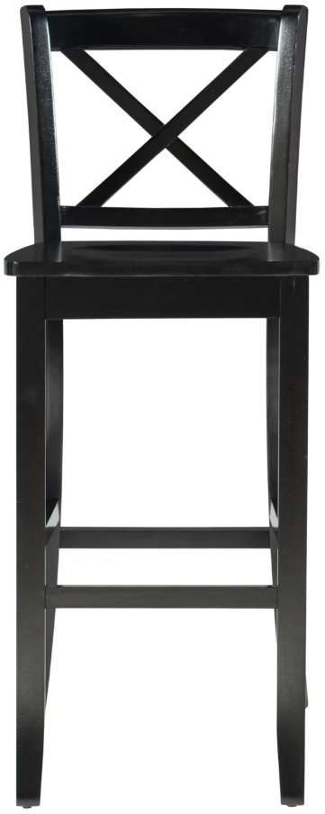 Linon Torino Black X Back Bar Stool-3
