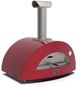 Alfa Moderno 2 Pizze 38" Ruby Red Wood Pizza Oven-1
