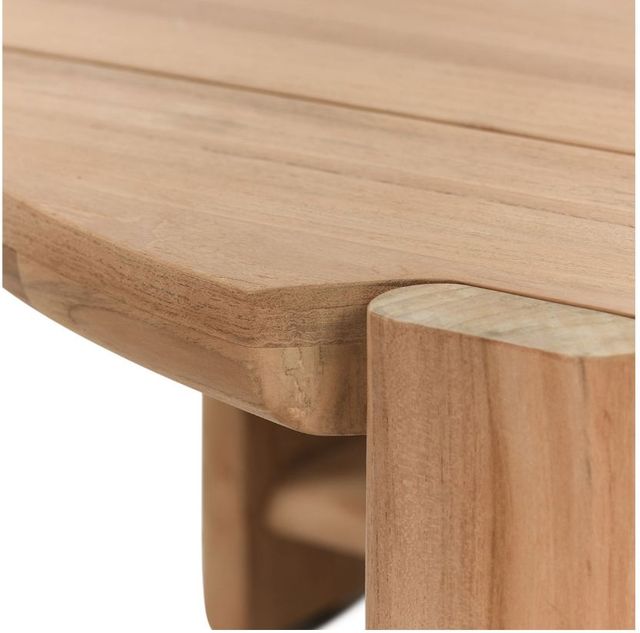 Classic Home Aston Natural Outdoor Round Coffee Table-3