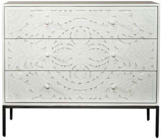 Liberty Furniture Woodlyn Weathered White Accent Cabinet-1