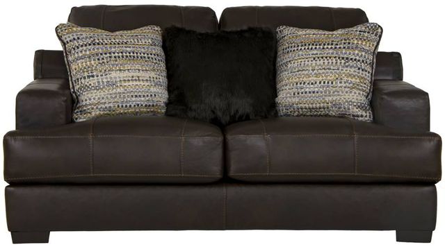 Jackson Furniture Marco Chocolate Leather Loveseat-1