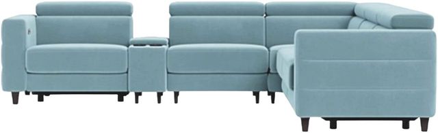 Palliser® Furniture Customizable Marco 6-Piece Wide L-Shape Power Reclining Sectional with Console-2