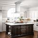 ZLINE 36" Stainless Steel Island Mounted Range Hood with CrownSound® Bluetooth Speakers-5