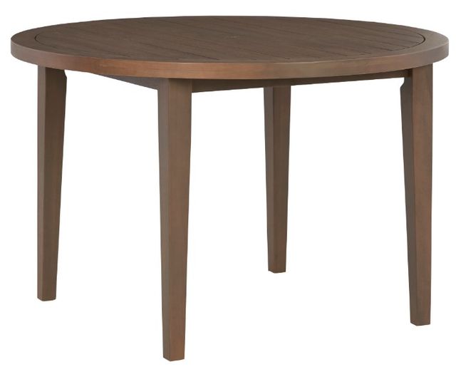 Signature Design by Ashley® Germalia 5-Piece Brown Outdoor Dining Set-1