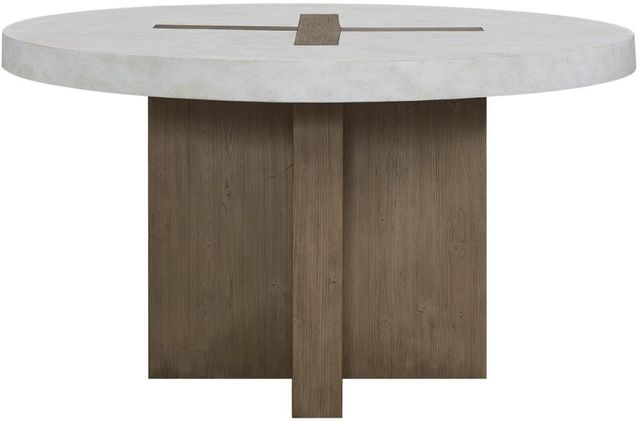 Bernards Moden Tea Dining Table with White Faux Concrete Top-2