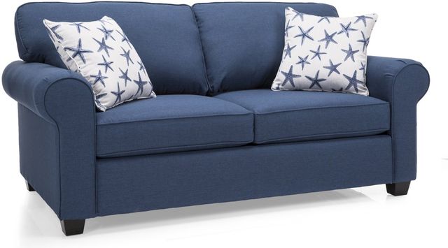 Decor-Rest® Furniture LTD 2179 Blue Condo Sofa-0