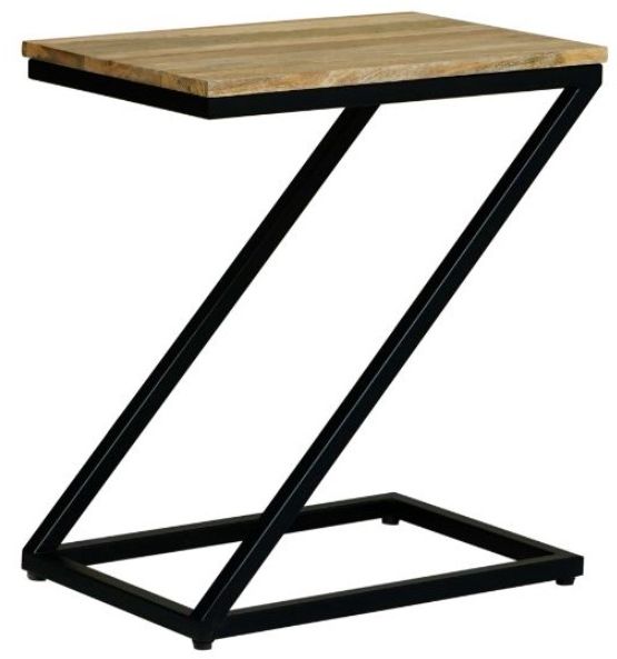 Jaipur Furniture Ravi Black/Brown Z-Shape Side Table-0