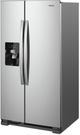 Whirlpool® 33" 21.4 Cu. Ft. Monochromatic Stainless Steel Side-By-Side Refrigerator-4