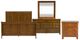 Liberty Furniture Grandpas Cabin 4-Piece Aged Oak Queen Sleigh Bedroom Set-0